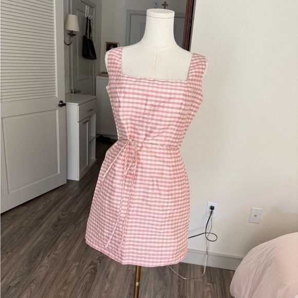 Source Unknown Women's Pink and White Dress - Picture 1 of 4